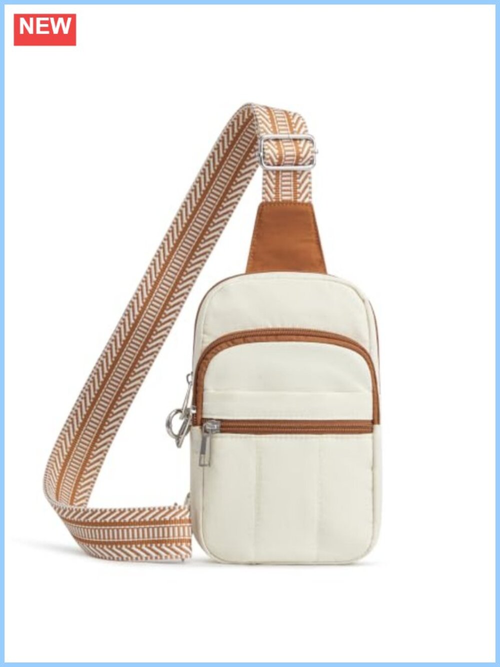 Water-Resistant Nylon Anti Theft Crossbody Sling Bag RFID Travel Purse
